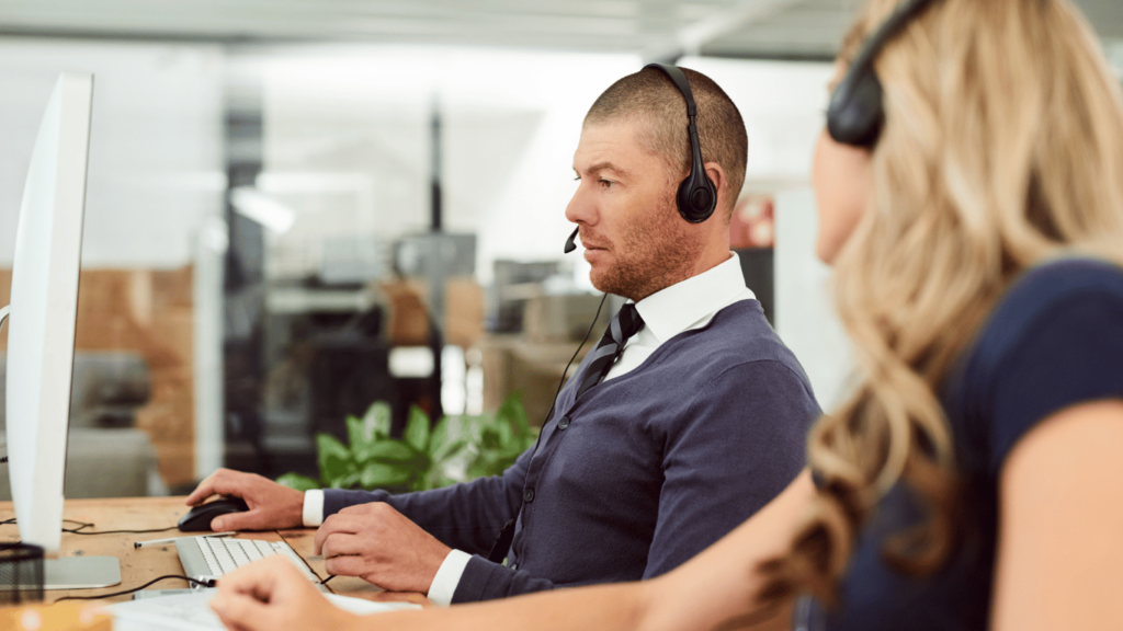 Customer service agents conducting troubleshooting 