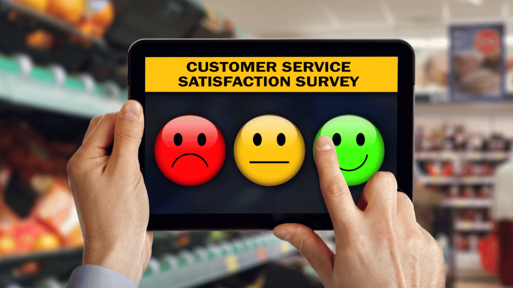 Customer satisfaction survey being conducted to measure customer service efficiency and other customer service metrics