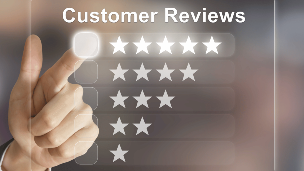 Customer support team and customer service reps receiving positive reviews and high ratings