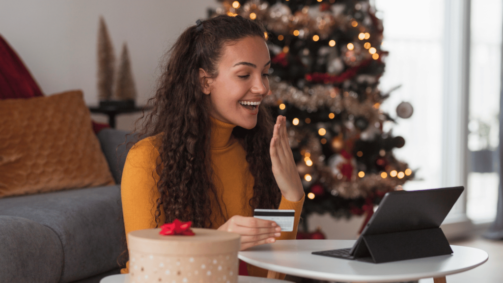 New customers filling out customer satisfaction score on customer surveys during the holidays